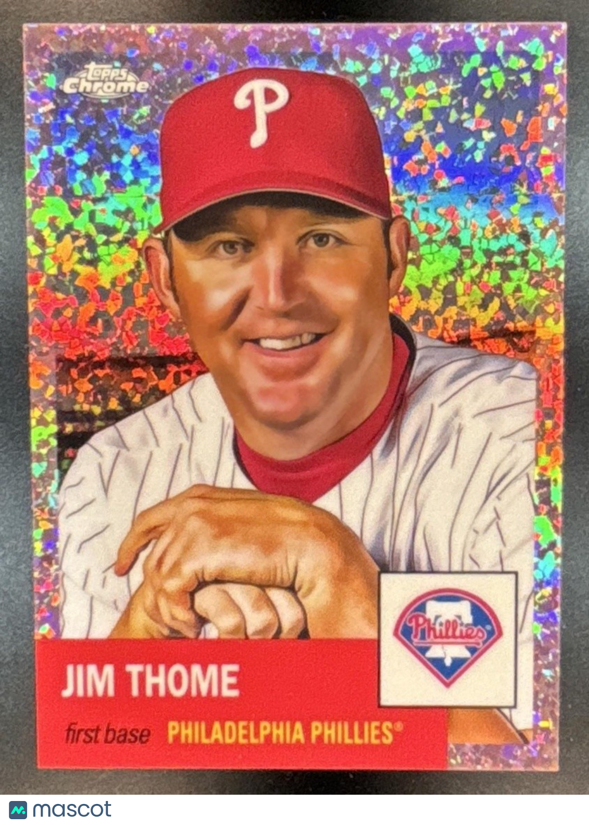 2022 Topps Chrome Platinum Anniversary Jim Thome Rose Gold Mini Diamond /75 #201 - Sports Cards