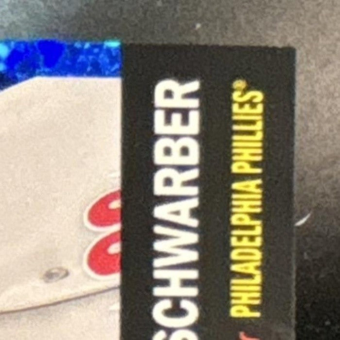 2022 Topps Chrome Platinum Anniversary Kyle Schwarber Blue Mini Diamond 161/199 - Sports Cards