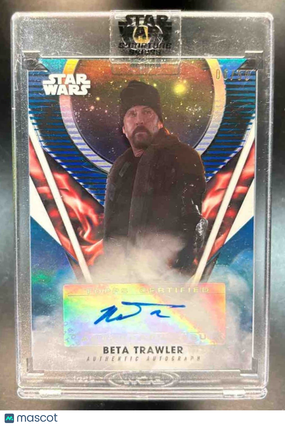 2022 Topps Chrome Star Wars The Mandalorian Beskar Edition Ryan Watson Auto - Non-Sports Cards