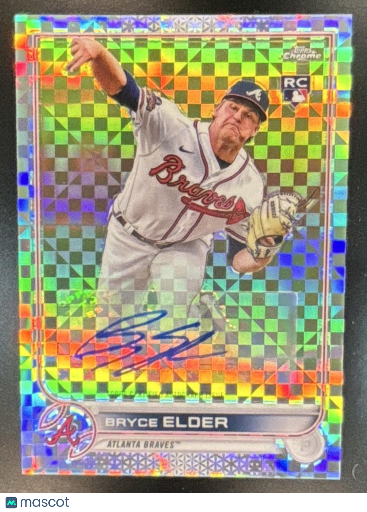 2022 Topps Chrome Update Bryce Elder Auto X-Fractor /125 RC Atlanta Braves - Sports Cards