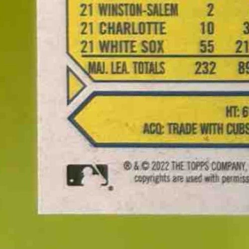 2022 Topps Eloy Jimenez 1987 Baseball 35th Anniversary Black /299 White Sox - Sports Cards