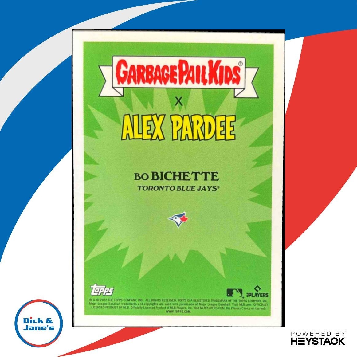 2022 Topps Garbage Pail Kids x MLB Series 2 Bo Bichette #10a Toronto Blue Jays - Sports Cards