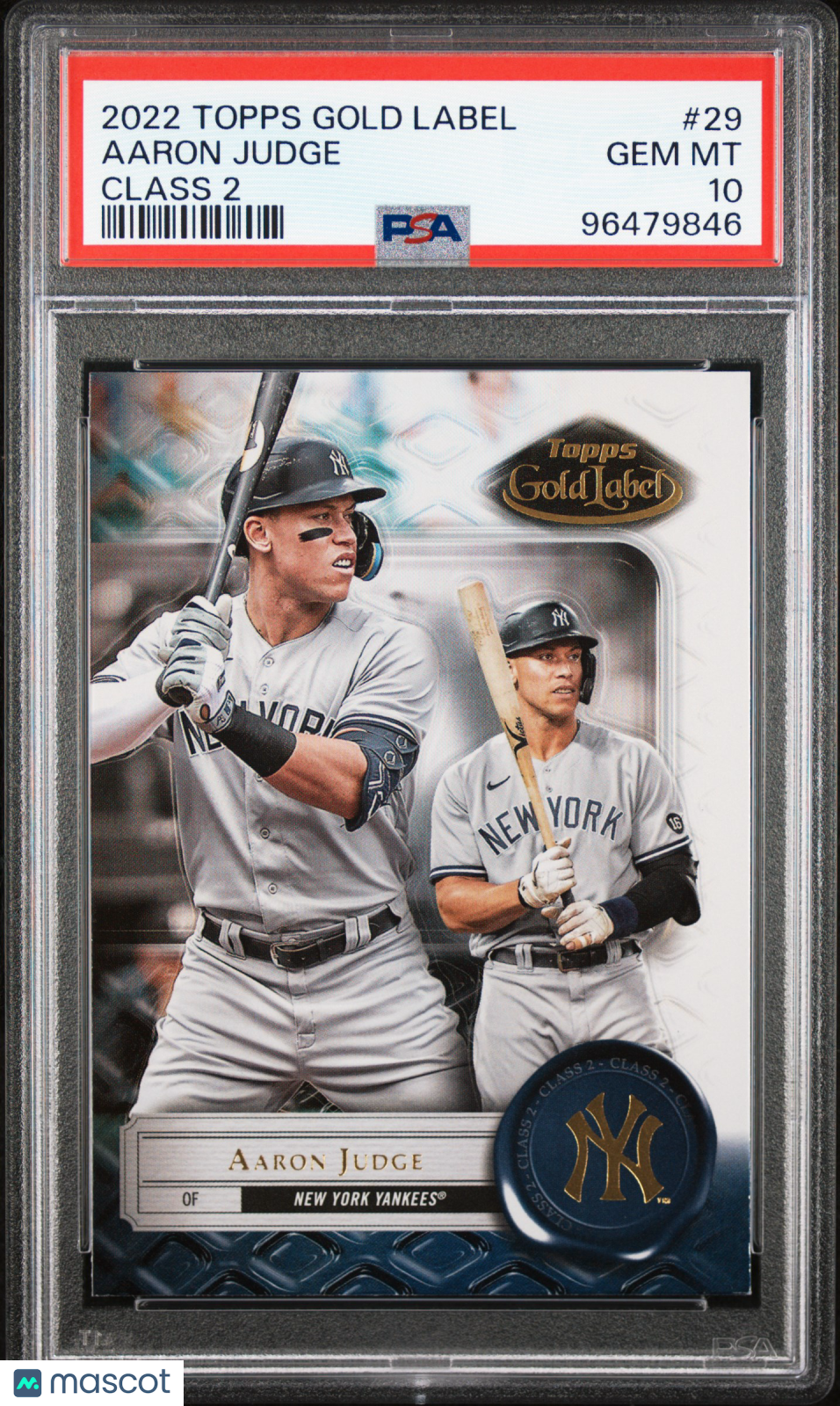 2022 Topps Gold Label Aaron Judge Class 2 #29 PSA 10