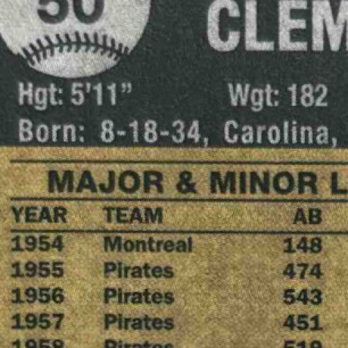 2022 Topps Heritage Roberto Clemente #50 Pittsburgh Pirates - Sports Cards