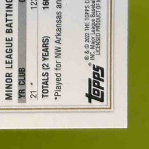 2022 Topps Holiday Bobby Witt Jr. LIGHTS NECKLACE #HW150c SSP Kansas City Royals - Sports Cards