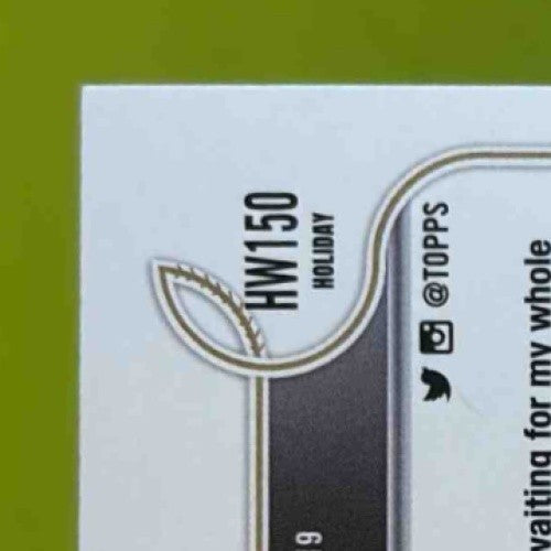 2022 Topps Holiday Bobby Witt Jr. LIGHTS NECKLACE #HW150c SSP Kansas City Royals - Sports Cards