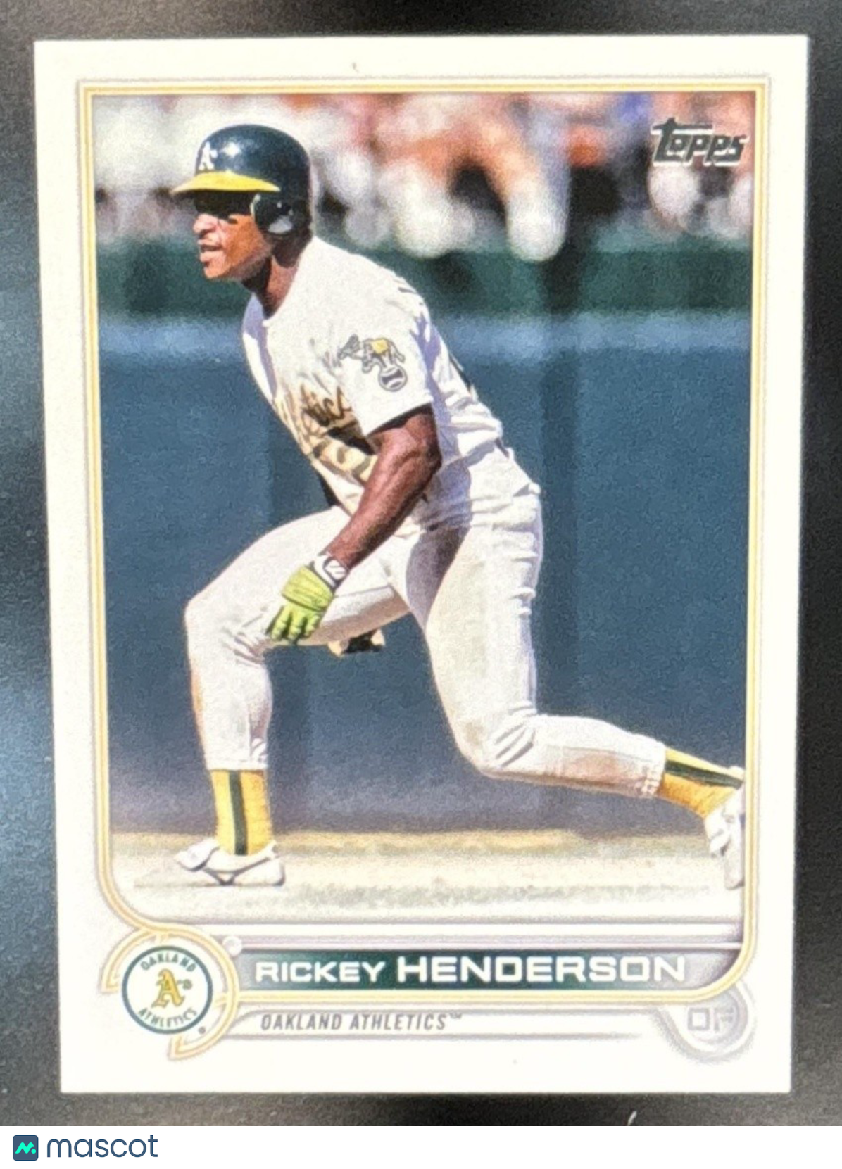 2022 Topps Rickey Henderson #343b SP VAR SSP Oakland Athletics - Sports Cards