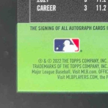 2022 Topps Stadium Club Chrome Andre Jackson Auto RC Los Angeles Dodgers - Sports Cards