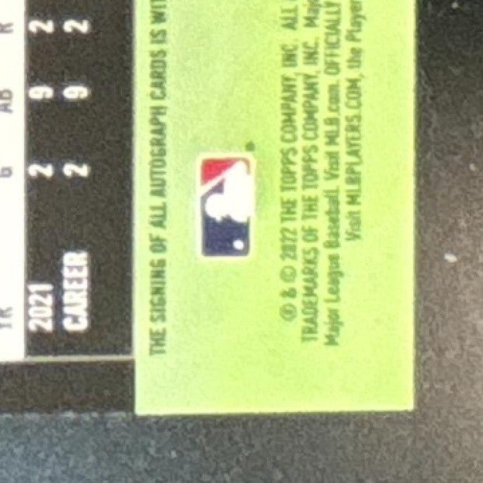 2022 Topps Stadium Club Oneil Cruz Auto #SCBA-OC RC Pittsburgh Pirates - Sports Cards