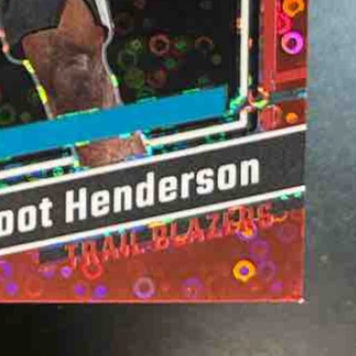 2023-24 Donruss Optic Scoot Henderson Fast Break Red /75 #239 RC Blazers - Sports Cards