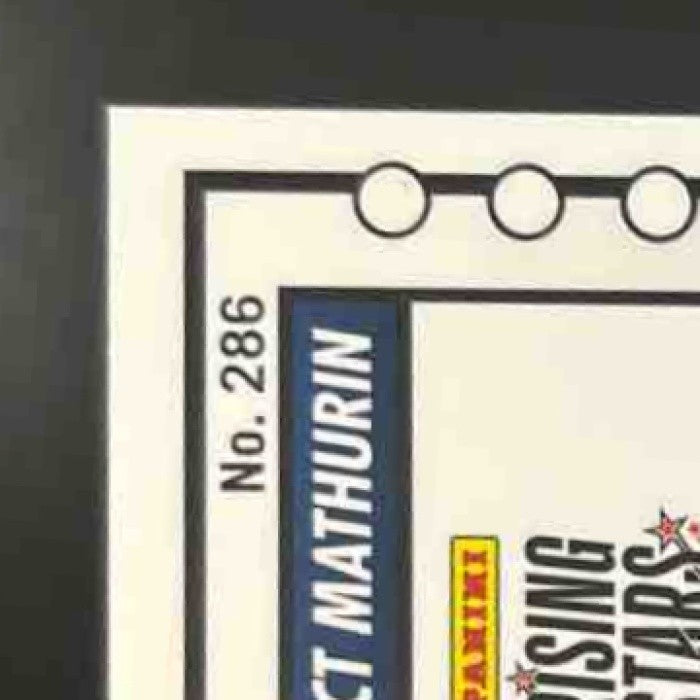 2023-24 Hoops Premium Stock Bennedict Mathurin Rising Stars Green /5 #286 Pacers - Sports Cards