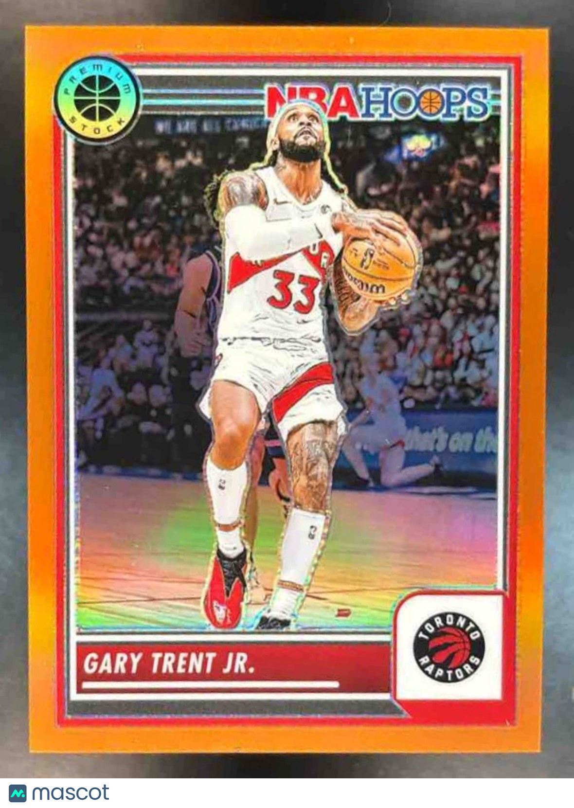 2023-24 Hoops Premium Stock Gary Trent Jr. Orange /299 #200 Toronto Raptors - Sports Cards