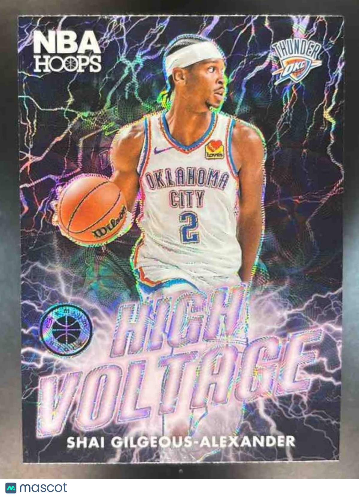 2023-24 Hoops Premium Stock Shai Gilgeous-Alexander High Voltage #15 Thunder - Sports Cards