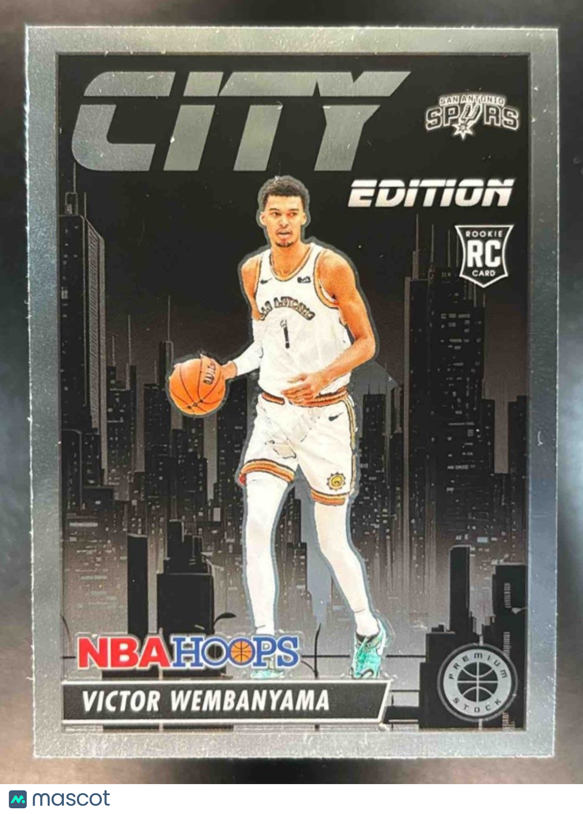 2023-24 Hoops Premium Stock Victor Wembanyama City Edition RC San Antonio Spurs - Sports Cards