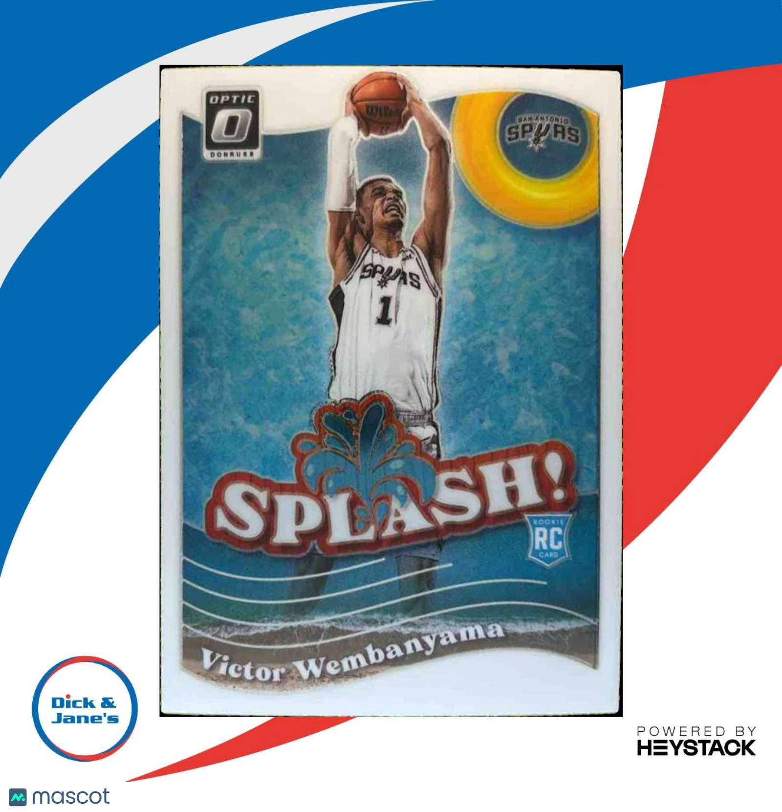 2023-24 Panini Donruss Optic Victor Wembanyama Splash #6 RC San Antonio Spurs - Sports Cards
