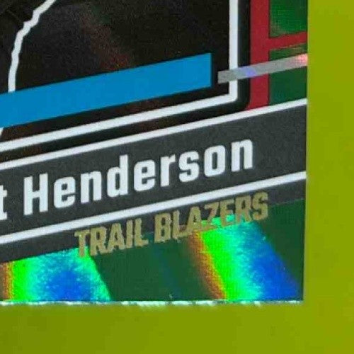 2023-24 Panini Donruss Scoot Henderson Green Laser Holo #250 RC Trail Blazers - Sports Cards