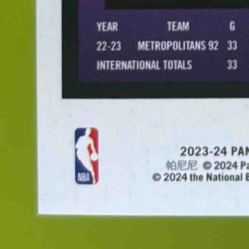 2023-24 Panini Hoops Haunted Victor Wembanyama Slime #282 RC San Antonio Spurs - Sports Cards