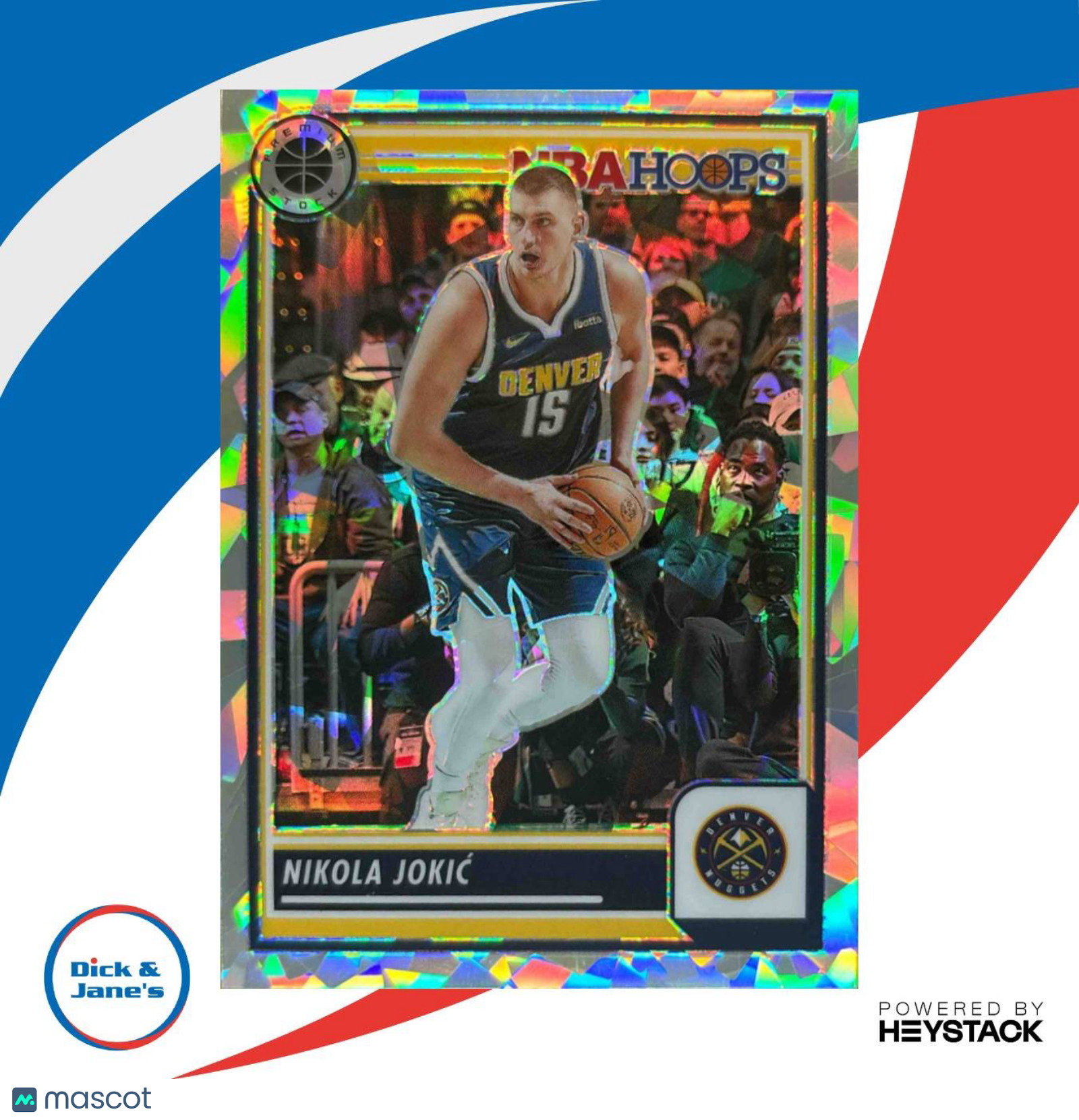 2023-24 Panini Hoops Premium Stock Nikola Jokic Ice Prizm #1 Denver Nuggets - Sports Cards
