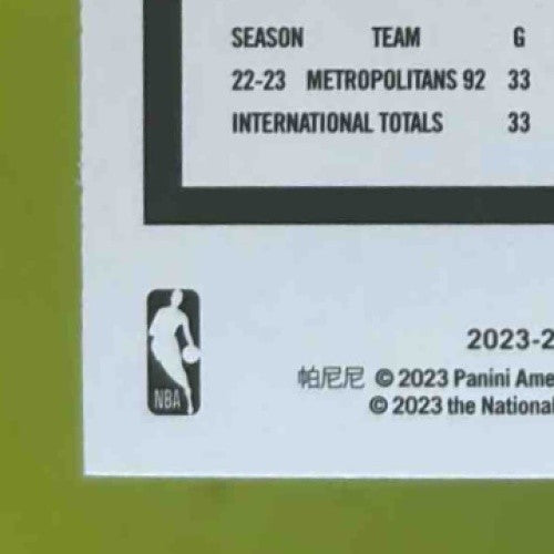 2023-24 Panini Hoops Victor Wembanyama Winter Holiday Snow #277 RC Spurs - Sports Cards