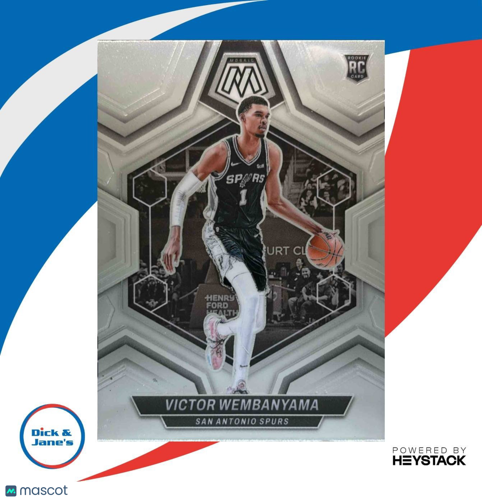 2023-24 Panini Mosaic Victor Wembanyama #238 RC San Antonio Spurs - Sports Cards