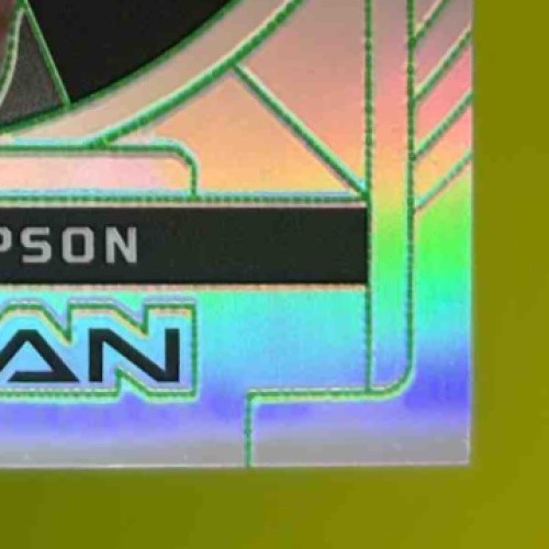 2023-24 Panini Obsidian Ausar Thompson Equinox Electric Etch Green Flood /25 RC - Sports Cards