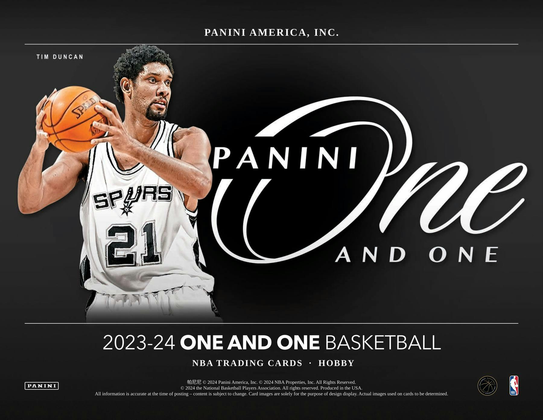 2023/24 Panini One and One Basketball Hobby Box - NBA Hobby Box