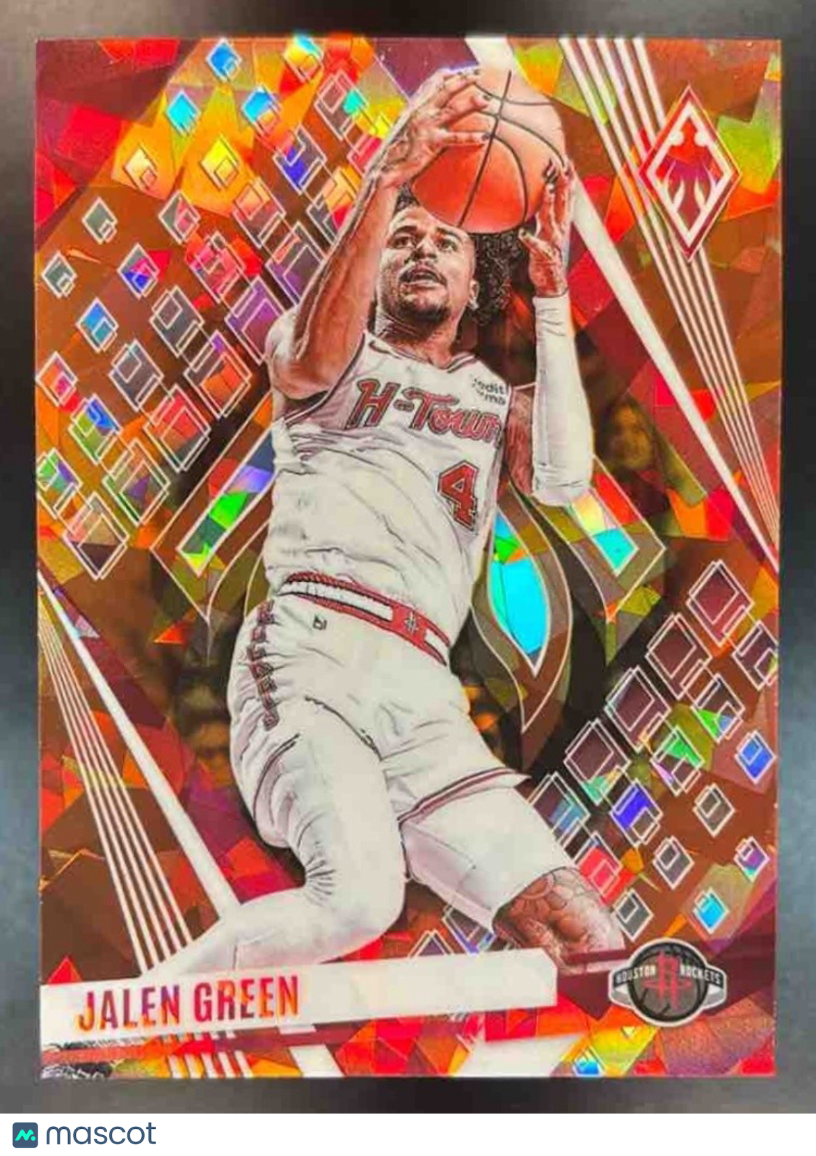 2023-24 Panini Phoenix Jalen Green Orange Ice /249 #58 Houston Rockets - Sports Cards