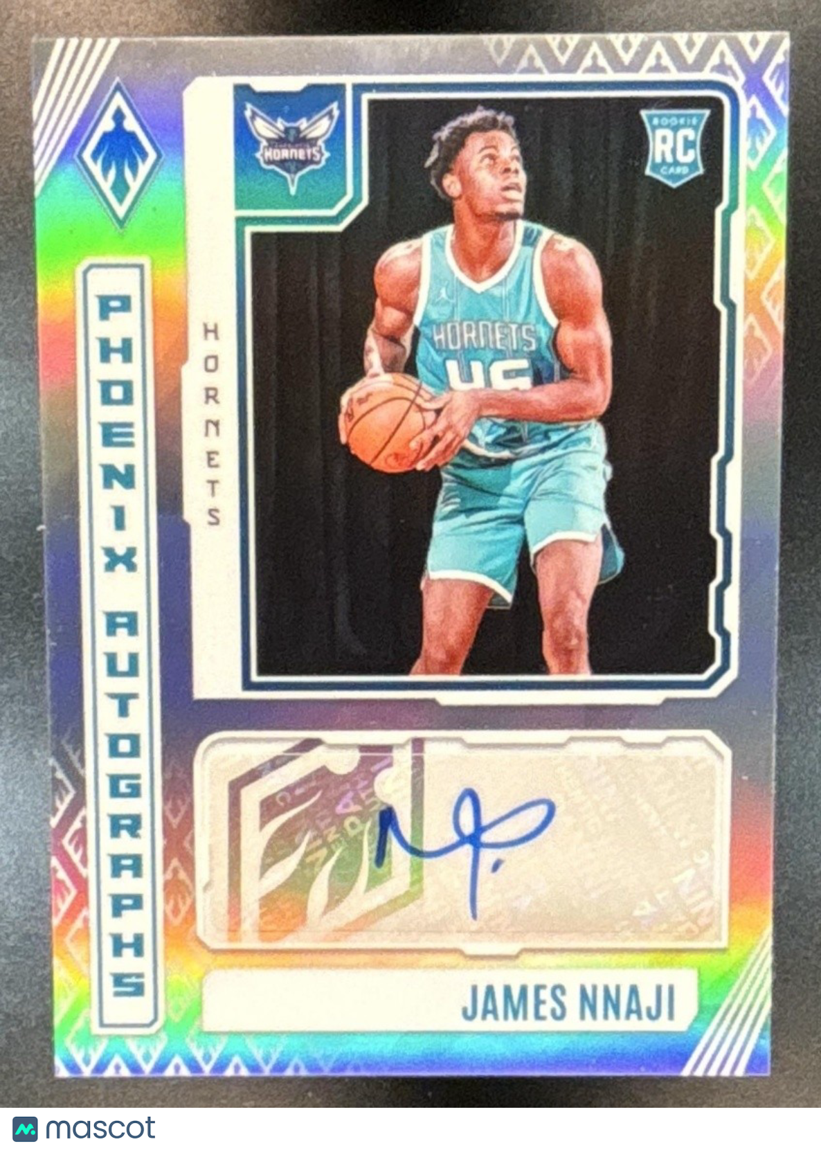 2023-24 Panini Phoenix James Nnaji Auto #PA-JNN Charlotte Hornets - Sports Cards
