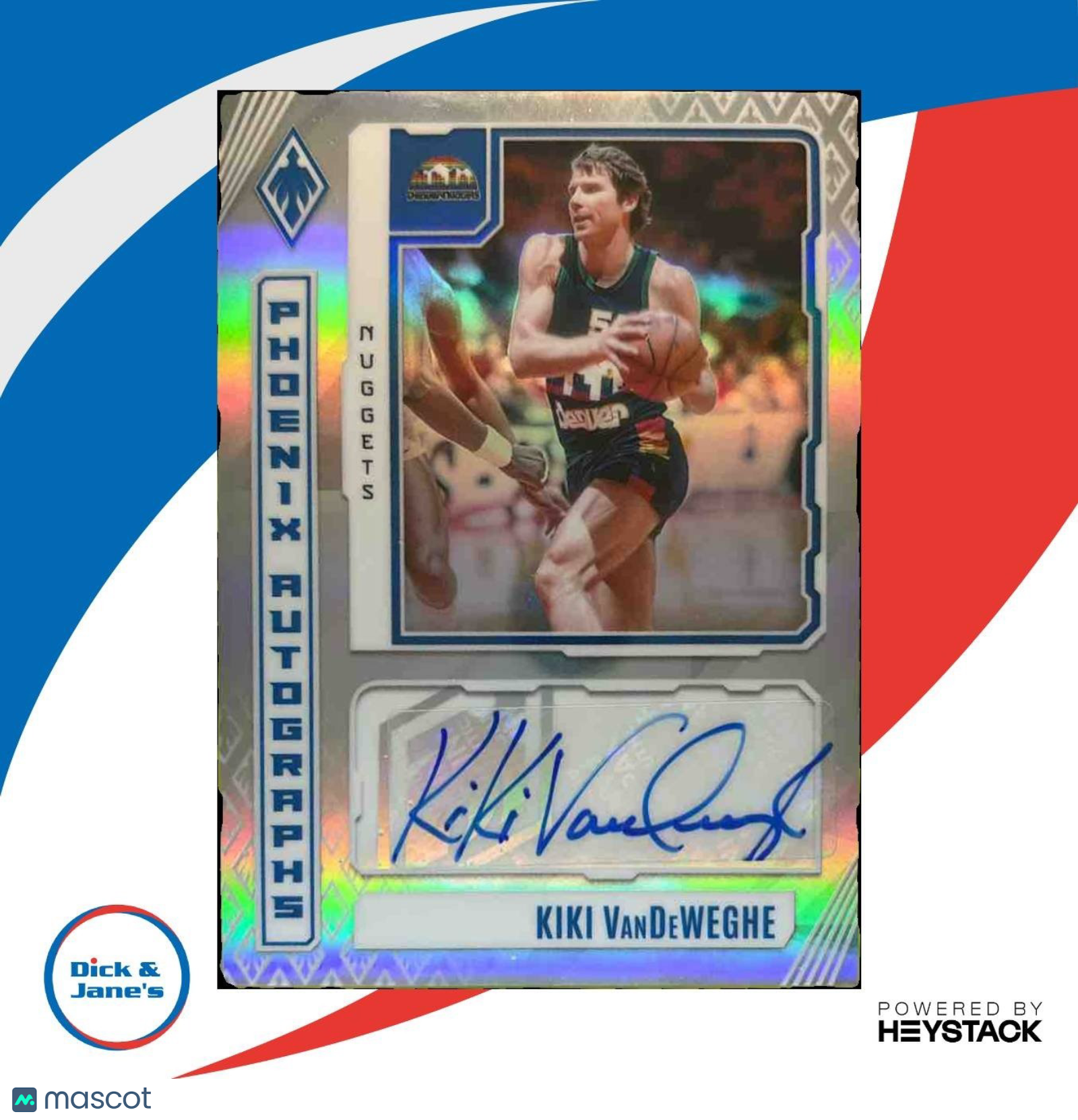 2023-24 Panini Phoenix Kiki Vandeweghe Auto #PA-KVD Denver Nuggets - Sports Cards