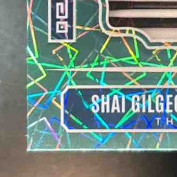 2023-24 Panini Phoenix Shai Gilgeous-Alexander Temple Men Teal Lazer #22 Thunder - Sports Cards