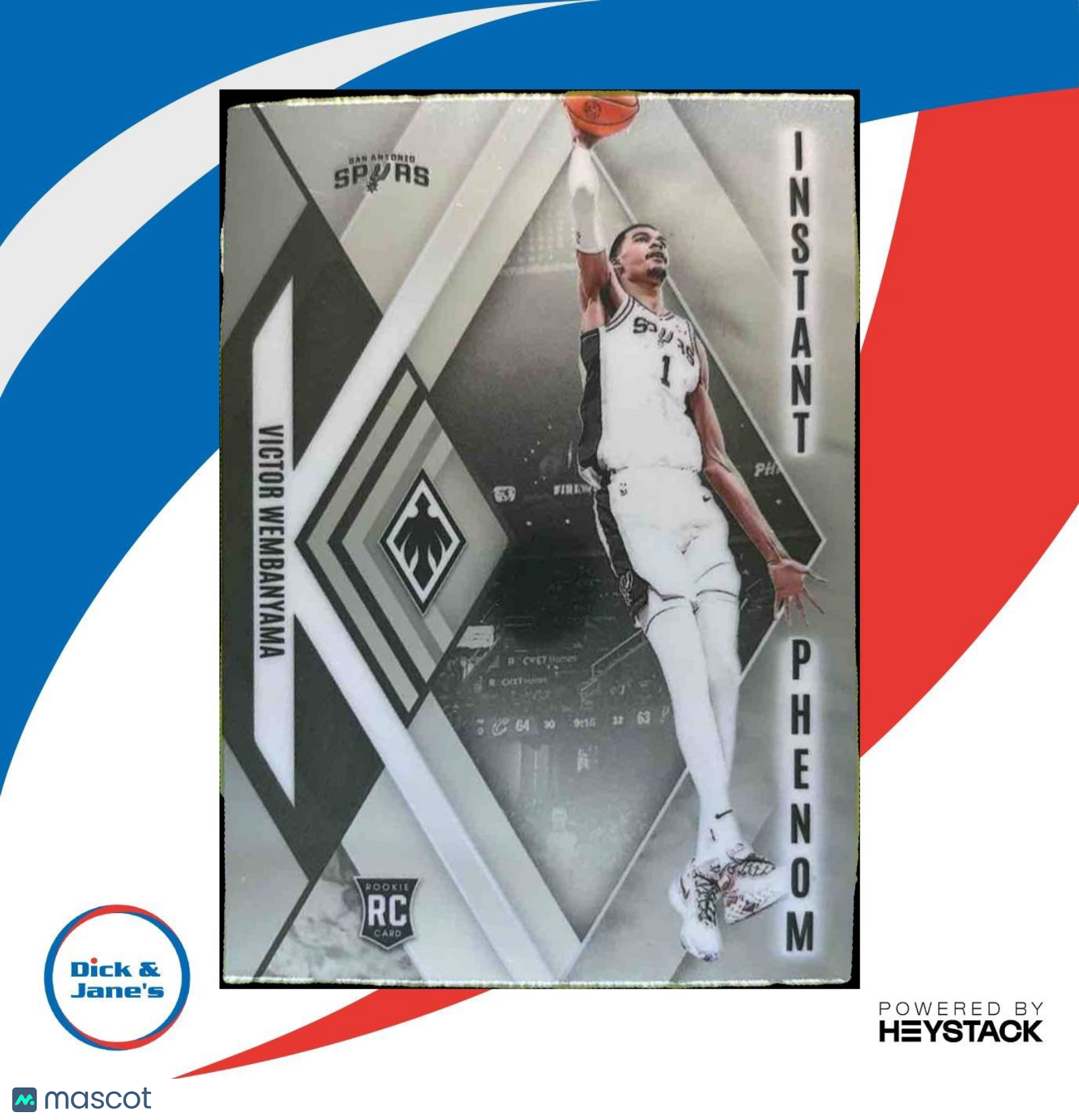 2023-24 Panini Phoenix Victor Wembanyama Instant Phenom #13 RC San Antonio Spurs - Sports Cards