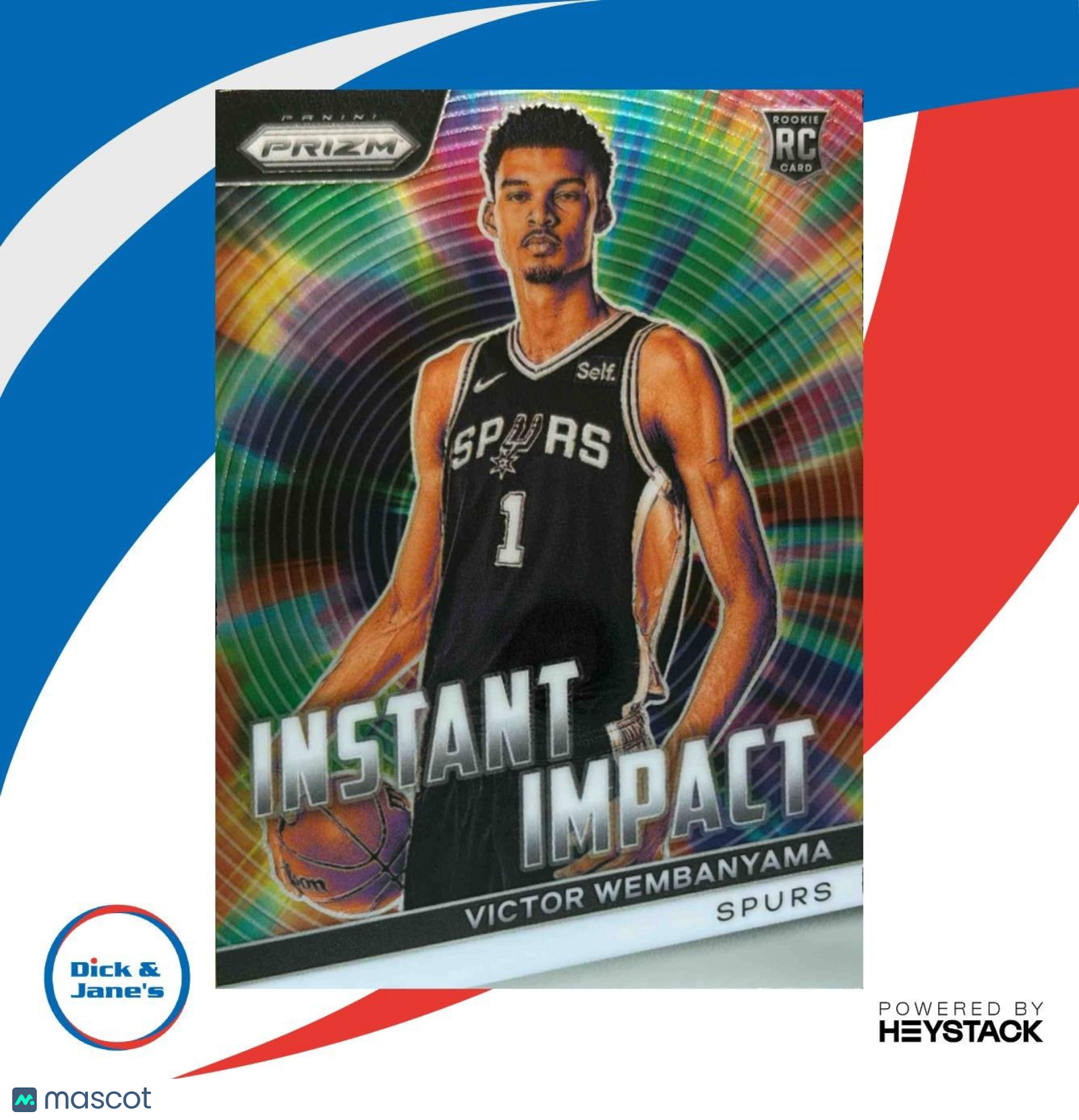2023-24 Panini Prizm Victor Wembanyama Instant Impact #3 RC San Antonio Spurs - Sports Cards