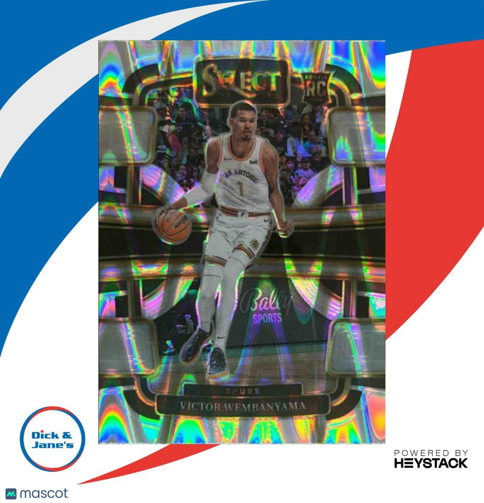 2023-24 Panini Select Victor Wembanyama Tectonic Prizms #87 RC San Antonio Spurs - Sports Cards