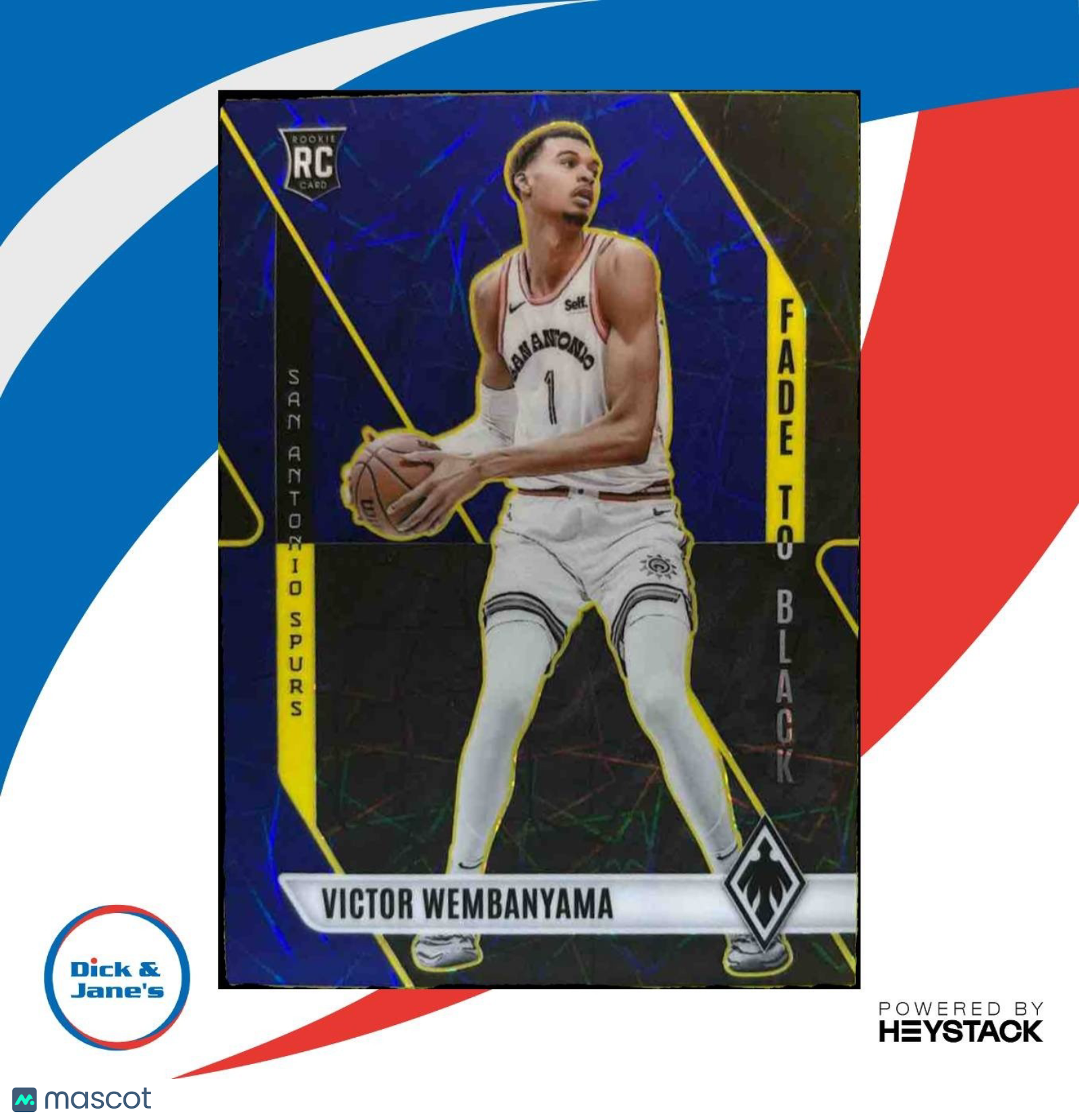 2023-24 Phoenix Victor Wembanyama Paragon Blue Lazer /275 #13 RC Spurs - Sports Cards