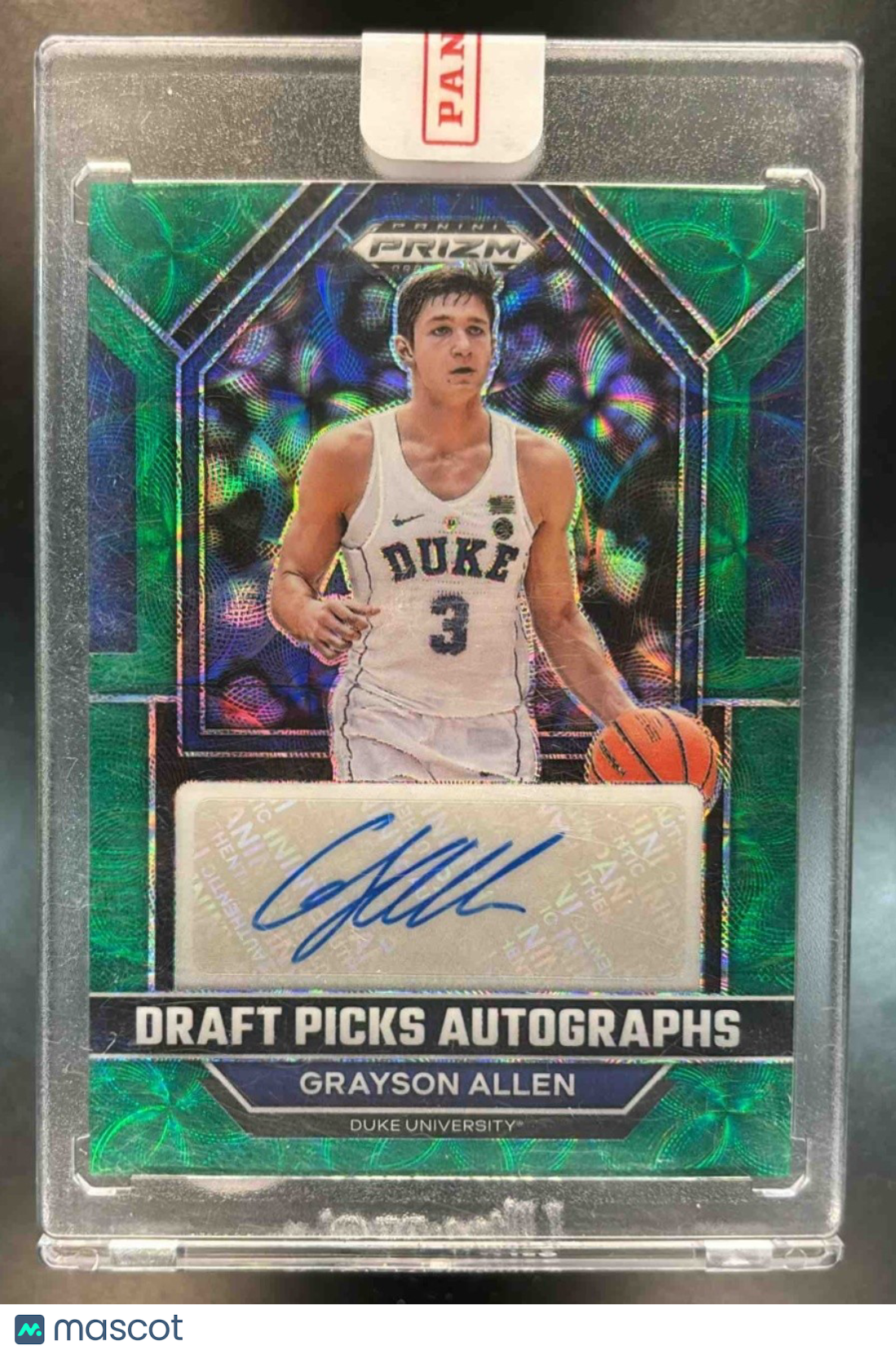 2023-24 Prizm Draft Picks Grayson Allen Auto Choice Green /8 Duke Blue Devils - Sports Cards