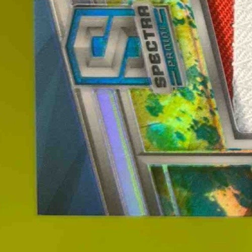 2023-24 Spectra Cason Wallace Rookie Jersey Auto International Neon Splatter 6/8 - Sports Cards