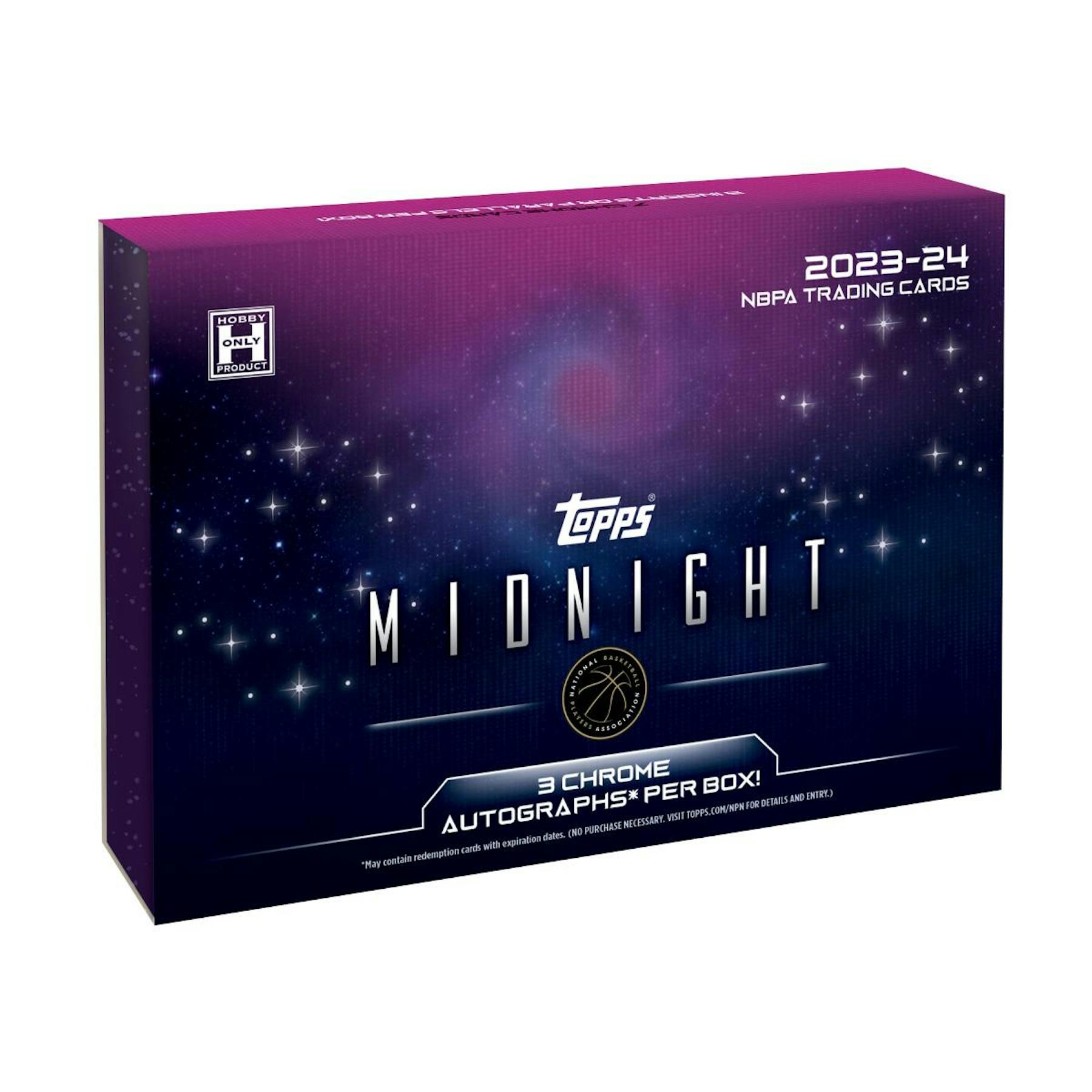 2023/24 Topps Midnight Basketball Hobby Box (3 Autos)