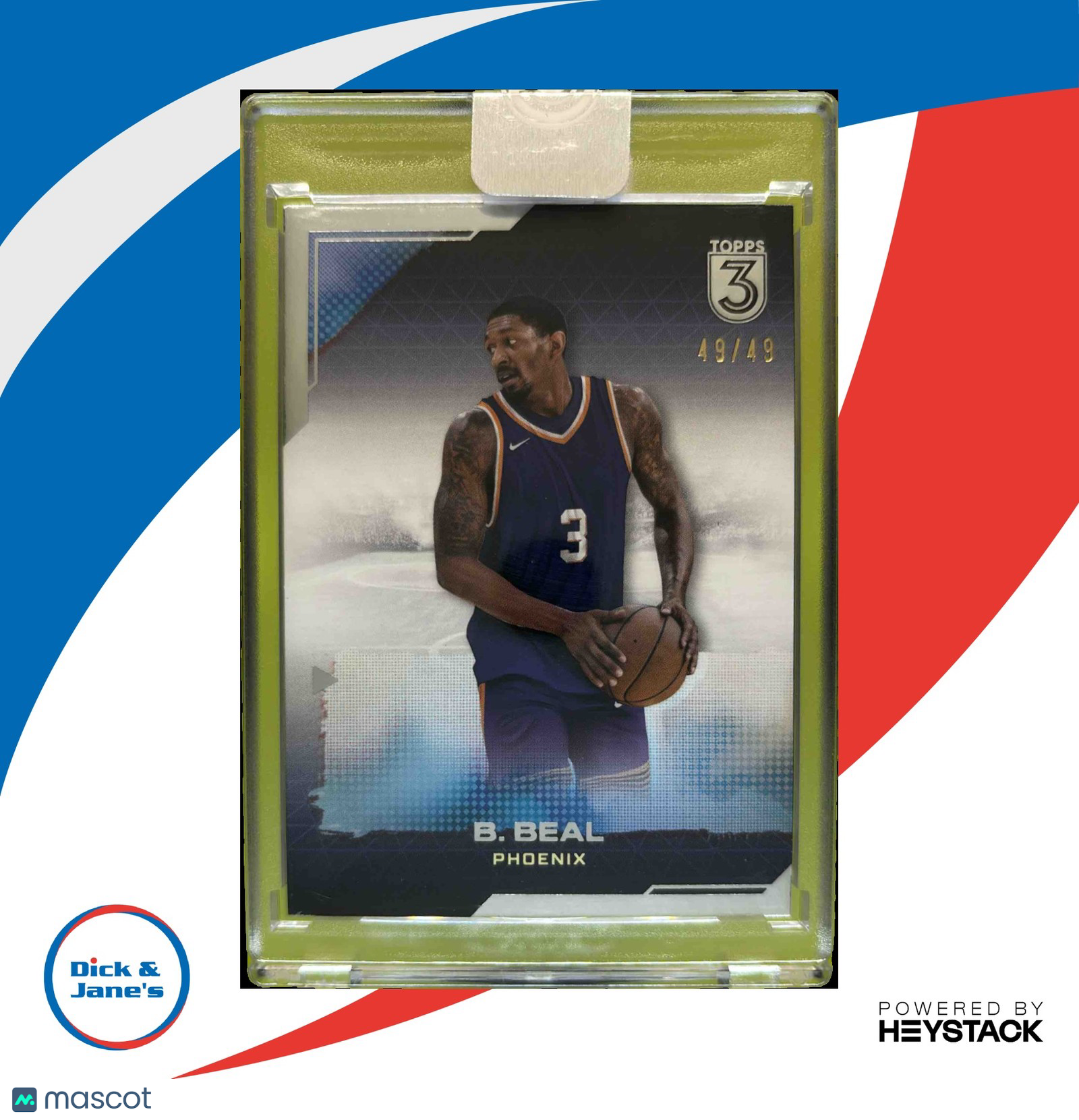 2023-24 Topps 3 Bradley Beal 49/49 #78 Phoenix Suns - Sports Cards