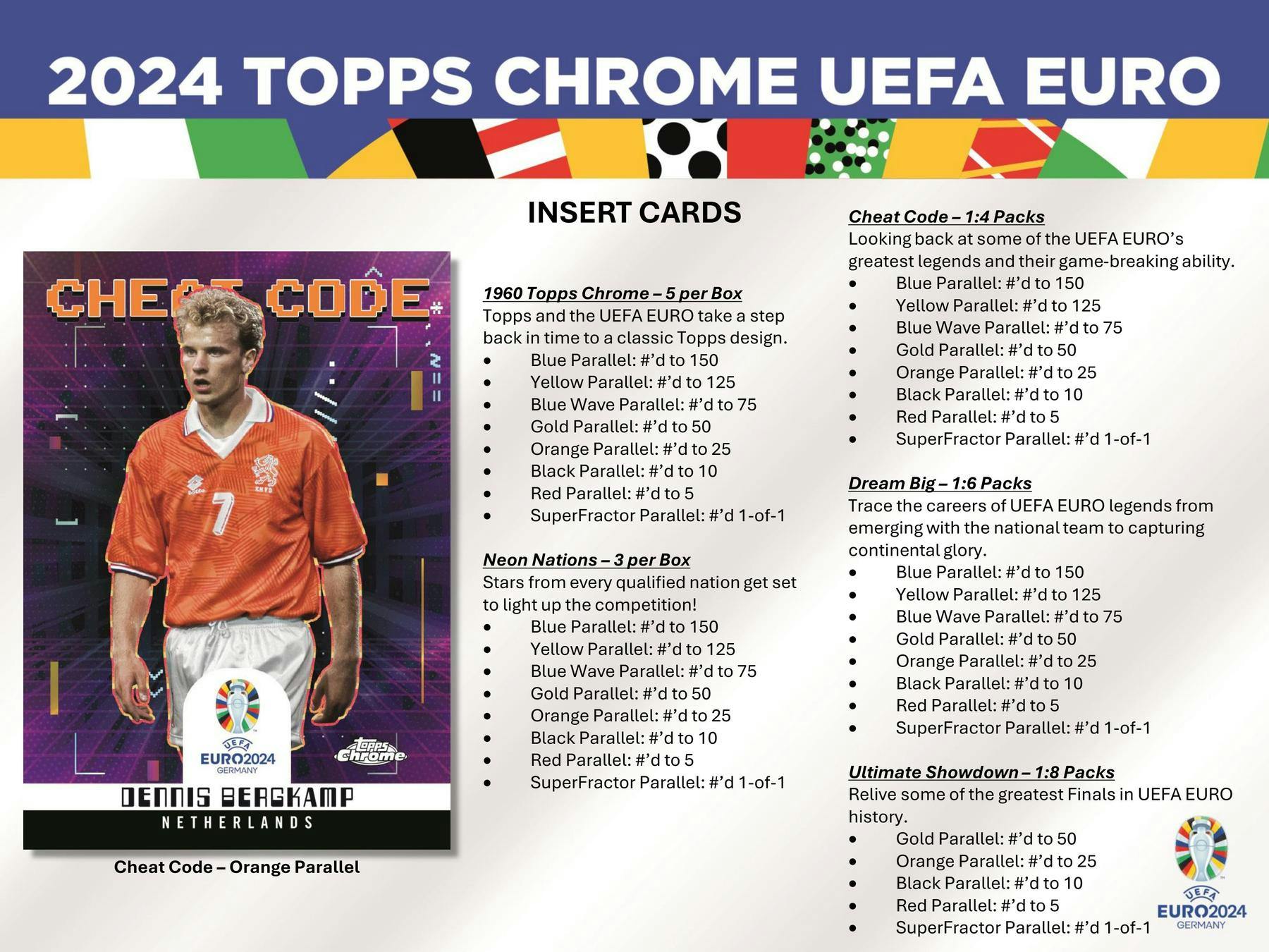 2023/24 Topps Chrome UEFA Euro Soccer Hobby Box (1 Auto) EURO2024 Germany Nov 13th - Soccer Hobby Box