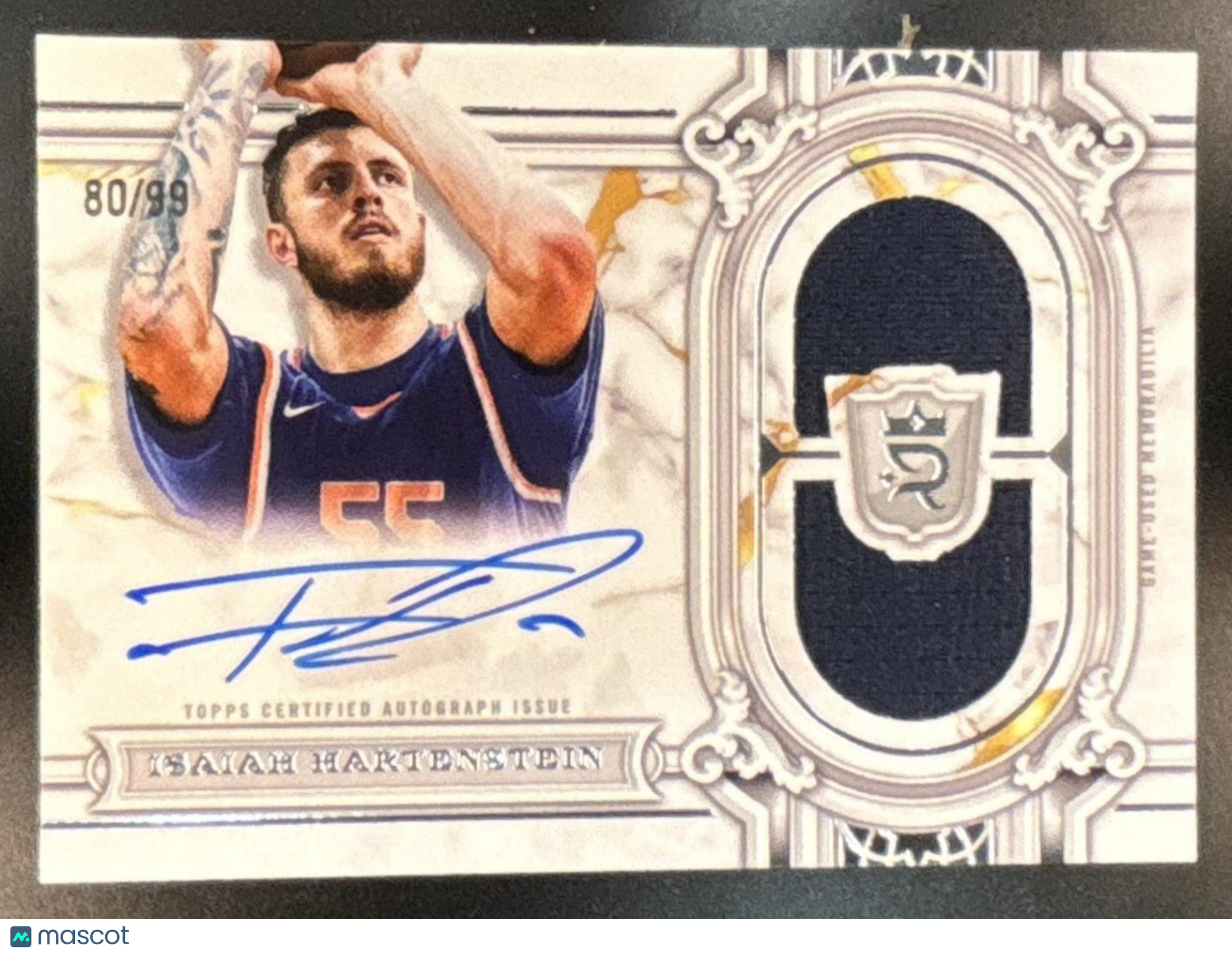 2023-24 Topps Royalty Collection Isaiah Hartenstein Regalia Relic Signatures /99 - Sports Cards