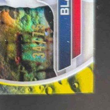 2023 Bowman Blake Loubier Chrome Prospects Yellow Lunar Crater Ref 34/75 1st - Sports Cards
