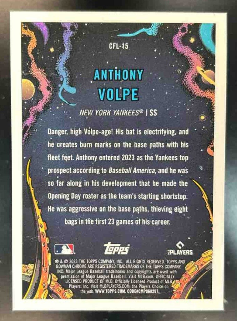 2023 Bowman Chrome Anthony Volpe It Came to the League RC New York Yankees - Sports Cards