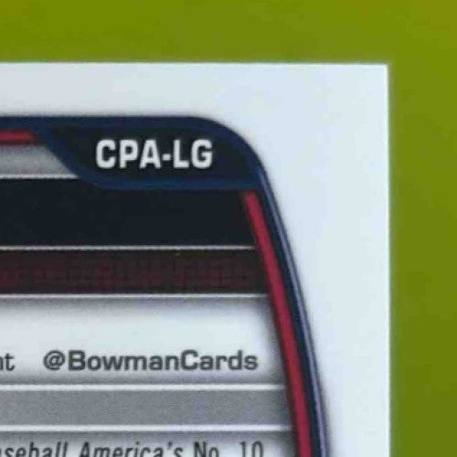 2023 Bowman Chrome Luis Guanipa Auto Gold Speckle /50 1st Prospect Braves - Sports Cards