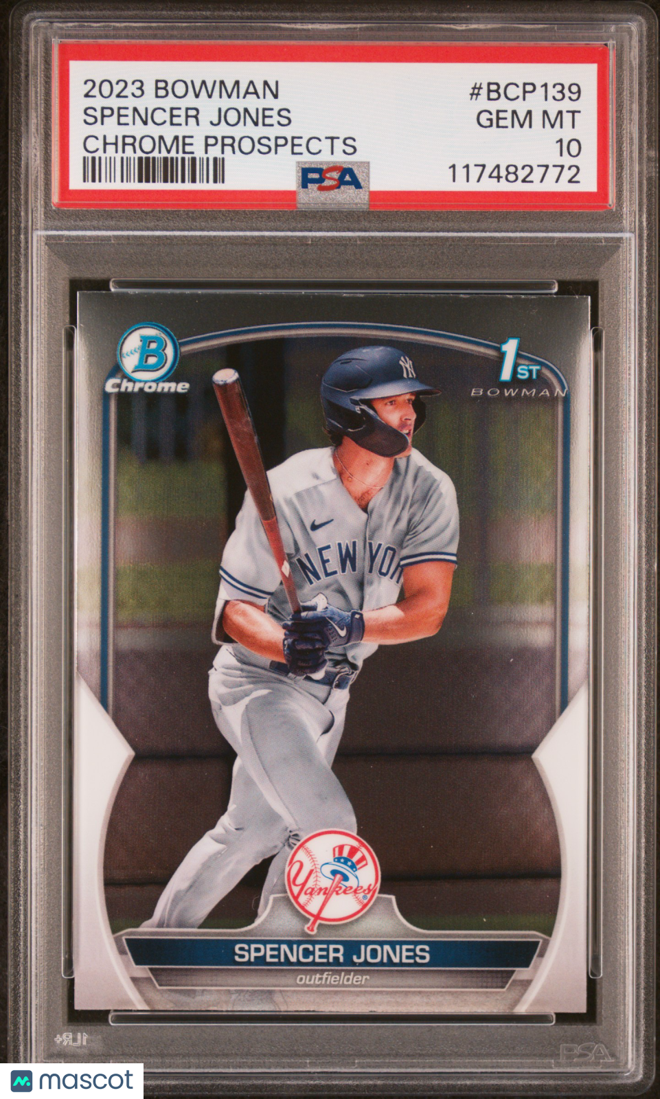 2023 Bowman Chrome Prospects Spencer Jones #BCP139 PSA 10 New York Yankees - Graded Sports Cards