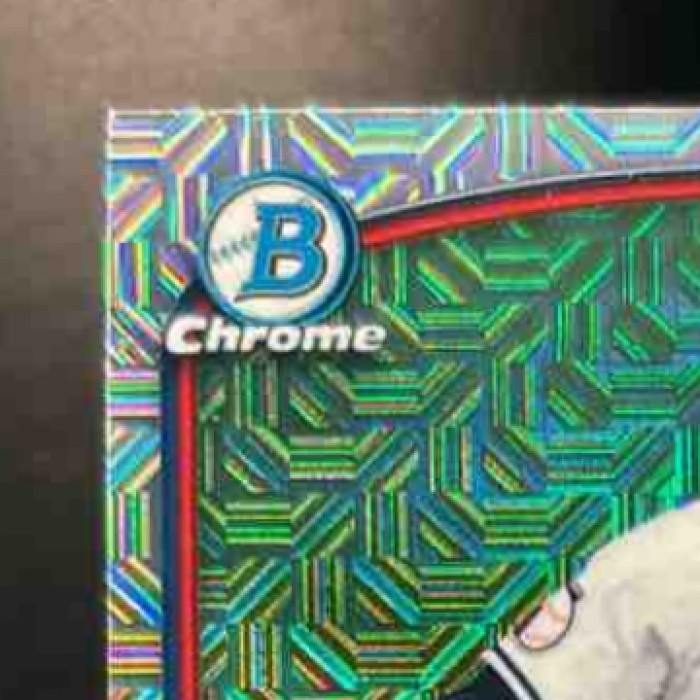 2023 Bowman Mega Box Chase DeLauter Chrome Prospects Auto Mojo Refractor - Sports Cards