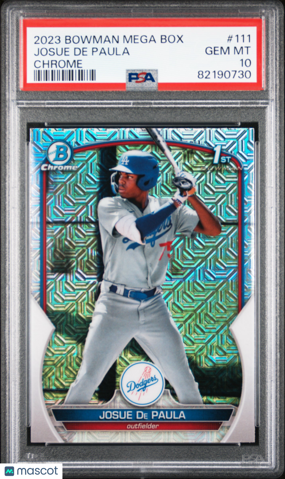 2023 Bowman Mega Box Chrome Josue De Paula #111 PSA 10 - Graded Sports Cards