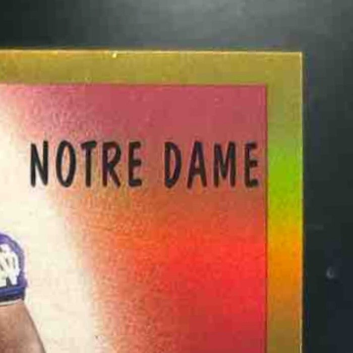 2023 Bowman University Chrome Audric Estime 1955 Football Auto Gold /50 Irish - Sports Cards
