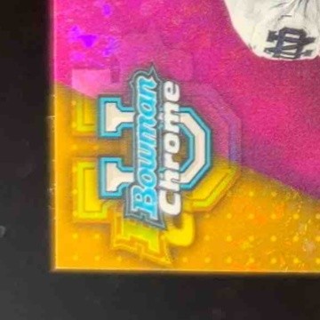 2023 Bowman University Chrome Audric Estime Auto Fuschia Mini Diamond Ref 64/150 - Sports Cards