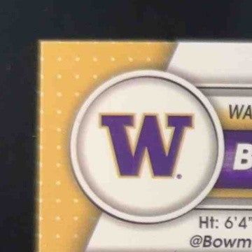 2023 Bowman University Chrome Bralen Trice Orange Refractor 11/25 #106 Huskies - Sports Cards