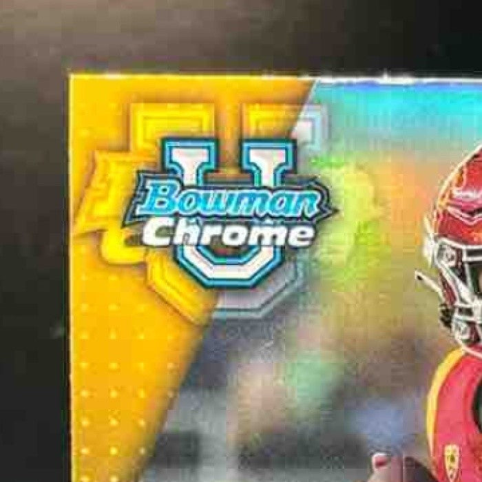2023 Bowman University Chrome Caleb Williams Refractor #1 USC Trojans - Sports Cards